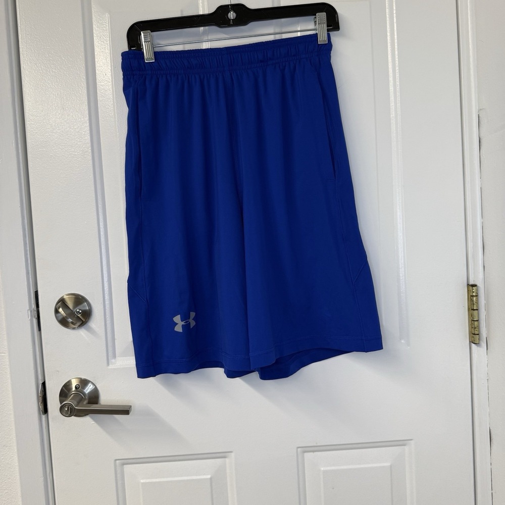 Under Armour Blue Dri Fit Loose‎ Fitting Shorts, Mens Size Small